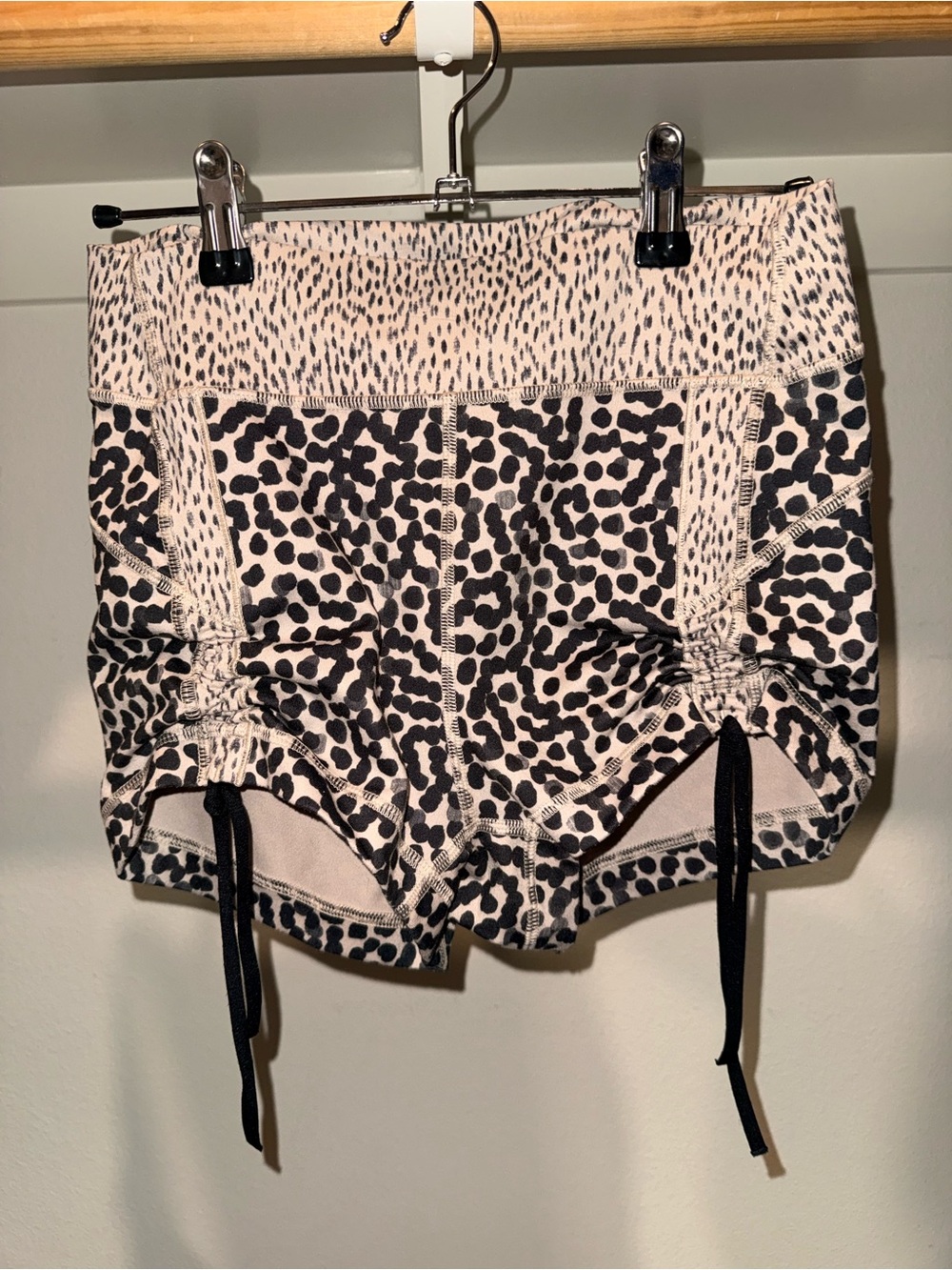 lululemon athletica Pink and Black Leopard-Print Athletic Shorts